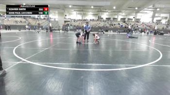 90 lbs 3rd Place Match - John Paul Lucchesi, Wave Wrestling Club vs Xzavier Smith, Whitwell Wrestling Club