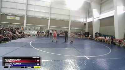 88 lbs Semis & 1st Wrestleback (8 Team) - Mason Schlaht, California vs Dakota Harmer, Michigan