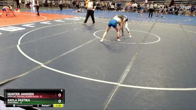 85 lbs Finals (8 Team) - Kayla Pastika, Owatonna vs Hunter Janssen, STMA (St. Michael/Albertville)