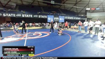 56 lbs Champ. Round 2 - Carter Courie, FordDynastyWrestlingClub vs Jameson Taylor, Jungle Cat Wrestling Club