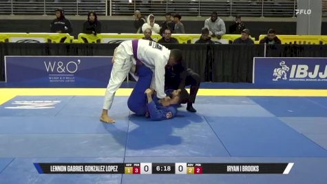Iryan I Brooks vs Lennon Gabriel Gonzalez Lopez 2025 Pan Jiu Jitsu IBJJF Championship