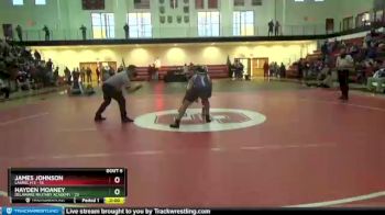 195 lbs Semifinals (8 Team) - James Johnson, Laurel H S vs Hayden Moaney, Delaware Military Academy