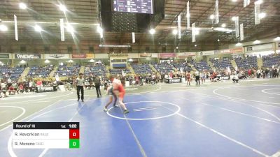 150 lbs Round Of 16 - Richard Kevorkian, Ralston Valley WC vs Ricardo Moreno, Frederick