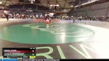 85 lbs Cons. Semi - Charles Pendergrast, Anacortes Hawkeyes Wrestling Club vs Ariana Tovar, Prosser Wrestling Academy