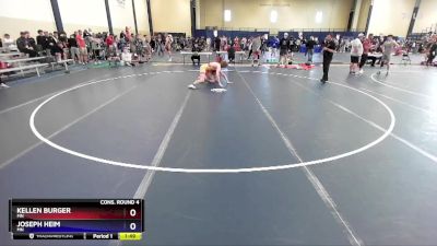 157 lbs Cons. Round 4 - Kellen Burger, MN vs Joseph Heim, MN