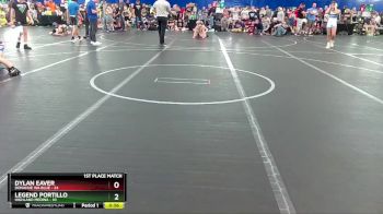 72 lbs Finals (2 Team) - Legend Portillo, Highland Medina vs Dylan Eaver, Donahue WA Blue