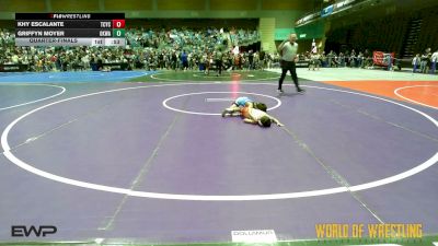 52 lbs Quarterfinal - Khy Escalante, Tuscon Cyclones vs Griffyn Moyer, OKWA