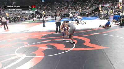 Cons. Round 3 - Carter Peterson, Grand Island vs Andrew Brown, Bellevue East