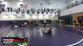 70 lbs Round 2 - William Taylor, Powell Middle School vs Maddox Ward, Rocky Mountain