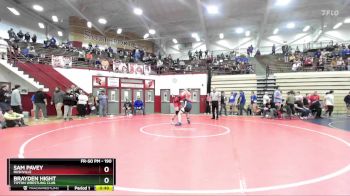 190 lbs Champ. Round 1 - Brayden Hight, Tipton Wrestling Club vs Sam Pavey, Rushville