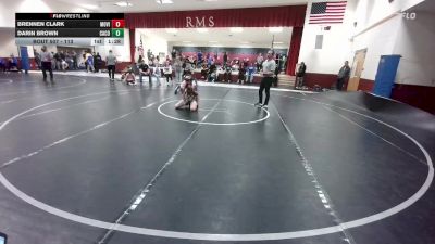 113 lbs Cons. Round 4 - Brennen Clark, Mountain View vs Darin Brown, Campbell County