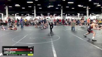 96 lbs Round 3 (4 Team) - Corey Brown, Headhunters vs Mason Messner, Mat Warriors