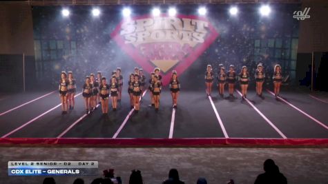 CDX Elite - Generals [2026 L2 Senior - D2 Day 2] 2026 Spirit Sports Hershey Nationals