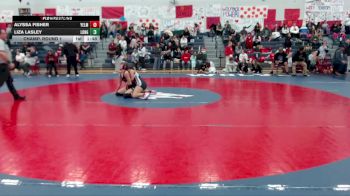 110 lbs Champ. Round 1 - Alyssa Fisher, Yelm (Girls) vs Liza Lasley, R. A. Long (Girls)