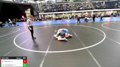 7th - 8th grade - 158 Champ. Round 1 - Max Shanno, Iowa vs Hank Humphrey, DC Elite Wrestling