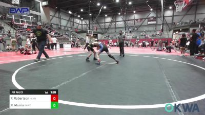 76 lbs Rr Rnd 3 - Frankie Robertson, Hennessey Takedown Club vs Riley Morris, Broken Arrow Wrestling Club