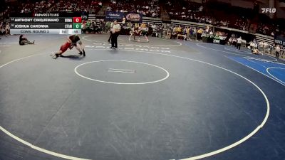 D 1 157 lbs Cons. Round 3 - Joshua Caronna, St. Amant vs Anthony Cinquemano, Brother Martin