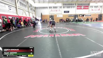 110 (112) Champ. Round 2 - Macey Antonio, American Canyon vs Jessica Gonzalez, Ukiah