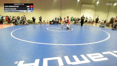 65 lbs Cons. Round 3 - Jack Bridenstine, Coon Rapids Mat Bandits Wrestling Club vs Royce Decker, Stallions Wrestling Club