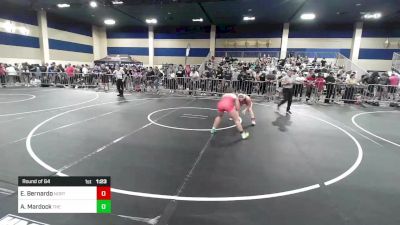 130 lbs Round Of 64 - Evelyn Bernardo, North Coast Grapplers vs Abigail Mardock, The Factory WC