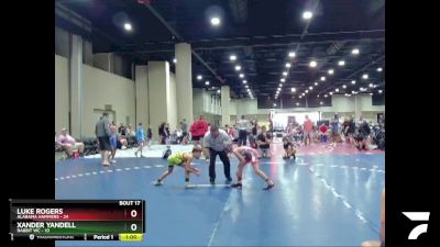 70 lbs Semis & 3rd Wb (16 Team) - Luke Rogers, Alabama Hammers vs Xander Yandell, Rabbit WC