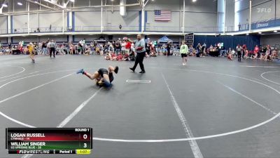 80 lbs Round 1 (4 Team) - Logan Russell, CTWHALE vs William Singer, U2 Uprising Blue