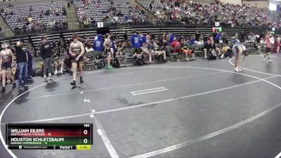 160 lbs Quarterfinals (8 Team) - William Eilers, South Dakota Thunder vs Houston Schletzbaum, Kansas Copperheads