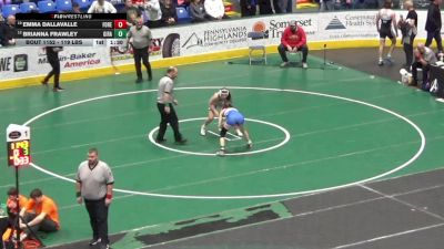 119 lbs Round Of 32 - Emma Dallavalle, Forest Hills vs Brianna Frawley, Girard