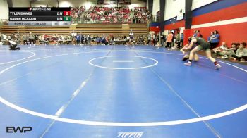 138 lbs Consi Of 16 #2 - Tyler Dawes, Cleveland vs Kaden McClain, Glenpool