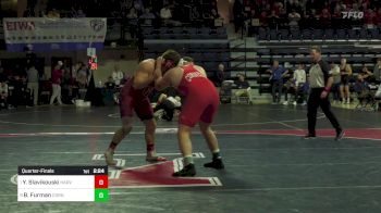 285 lbs Quarterfinal - Yaraslau Slavikouski, Harvard vs Brendan Furman, Cornell