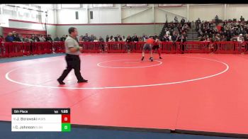 175 lbs 5th Place - Jacob Borawski, Mount Greylock vs Cole Johnson, East Longmeadow