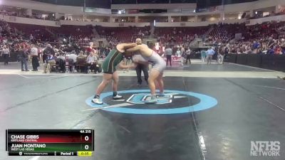 4A 215 lbs 5th Place Match - Chase Gibbs, Kirtland Central vs Juan Montano, West Las Vegas