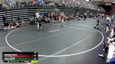 100 lbs Round 4 (6 Team) - Tracen Frain, Iowa USA Red vs Noah Ricke, Kansas Mamba