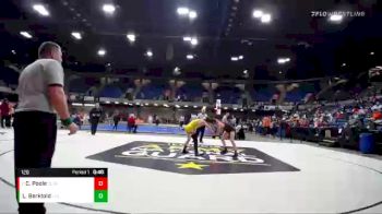 120 lbs 3rd Place Match - Cayden Poole, Clinton vs Luke Berktold, Libertyville