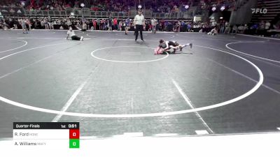 68.9-75.5 lbs Quarterfinal - Reese Ford, Honey Badgers Wrestling Club vs Annabelle Williams, Mountain Home Flyers