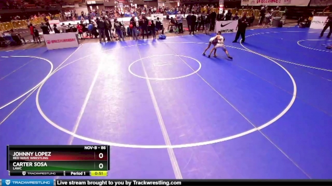 86 lbs Quarterfinal - Johnny Lopez, Red Wave Wrestling vs Carter Sosa, LAWC