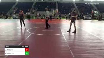 95 lbs Quarterfinal - Jadyn Wren, Red Wave vs Aj Lopez, Grindhouse WC