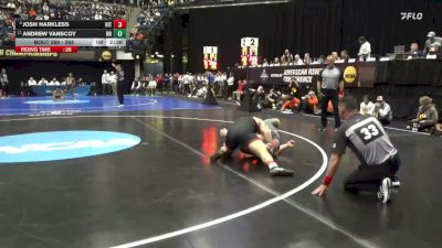 285 lbs Quarterfinal - Josh Harkless, RIT vs Andrew Vanscoy, Baldwin Wallace