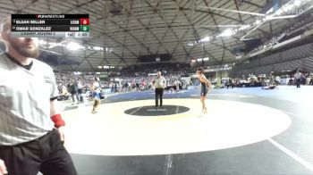 Boys 1A 113 lbs Champ. Round 2 - Omar Gonzalez, Kiona Benton vs Elijah Miller, Life Christian Academy