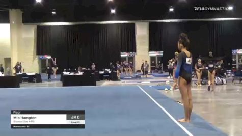 Mia Hampton - Floor, Bronco Elite #412 - 2021 USA Gymnastics Development Program National Championships