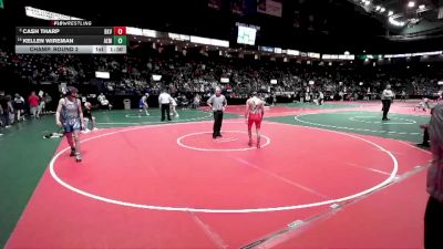 128 lbs Champ. Round 2 - Cash Tharp, BKV1 vs Kellen Wireman, AEM3