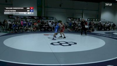 63 kg Cons. Semis - William Christopher, Aviators Wrestling vs Lucas Peters, Indiana RTC