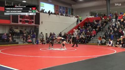 140 lbs Quarterfinal - Evelyn Eggleston, Iowa City Liberty vs Izzy Schoettmer, Benton Community
