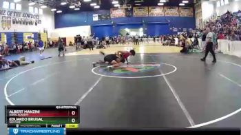 170 lbs Quarterfinal - Eduardo Brugal, Westside vs Albert Manzini, Doral Academy