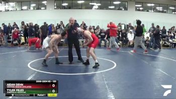 135 lbs Cons. Round 1 - Aidan Dehn, Western Region Affiliated vs Tyler Milks, Jonesville Youth WC