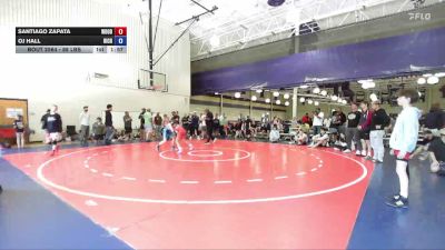 88 lbs Rr Rnd 2 - Santiago Zapata, Woodland Wrestling vs Oj Hall, Richmond Hill Wrestling Club