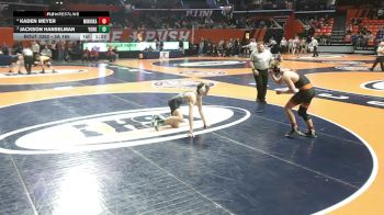 3A 165 lbs Cons. Round 2 - Jackson Hanselman, Elmhurst (York) vs Kaden Meyer, Minooka