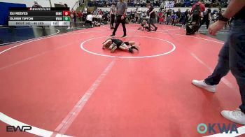 46 lbs Consi Of 8 #2 - Eli Reeves, Broken Arrow Wrestling Club vs Oliver Tipton, Wyandotte Youth Wrestling