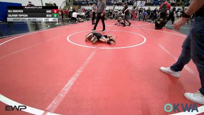 46 lbs Consi Of 8 #2 - Eli Reeves, Broken Arrow Wrestling Club vs Oliver Tipton, Wyandotte Youth Wrestling