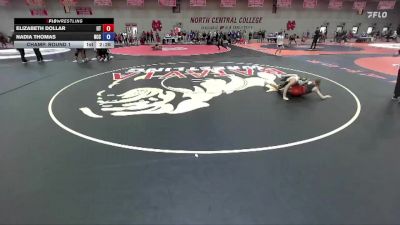 117 A Champ. Round 1 - Nadia Thomas, North Central (IL) vs Elizabeth Dollar, Indiana Tech